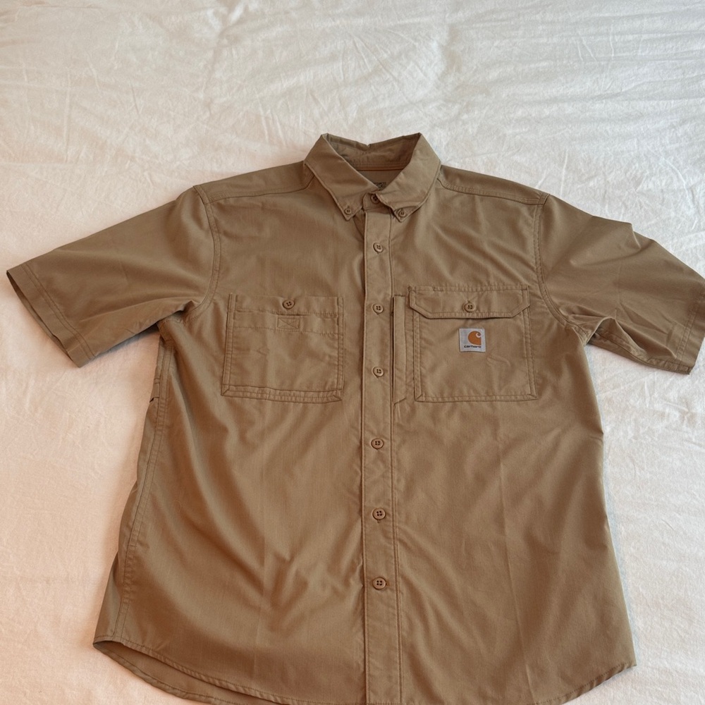 Carhartt Force Men's Brown Casual Button Down Shirt